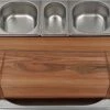 Cuttworxs Eiken Houten Snijplank Large Met Sap Geul En Geïntegreerde Opvangbak -Keuken Grill Verkoopwinkel cuttworxs eiken houten snijplank large met sap geu