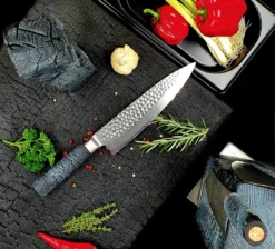 Cuttworxs Flamewood Koksmes Damaststaal VG10 9 Cuttworxs Flamewood Koksmes Damaststaal VG10 -Keuken Grill Verkoopwinkel cuttworxs flamewood koksmes damaststaal vg10 2