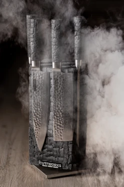 Cuttworxs Flamewood Koksmes Damaststaal VG10 11 Cuttworxs Flamewood Koksmes Damaststaal VG10 -Keuken Grill Verkoopwinkel cuttworxs flamewood koksmes damaststaal vg10 4