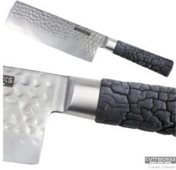 Cuttworxs Flamewood Nakiri Mes -Keuken Grill Verkoopwinkel cuttworxs flamewood nakiri mes 2