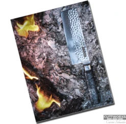 Cuttworxs Flamewood Nakiri Mes -Keuken Grill Verkoopwinkel cuttworxs flamewood nakiri mes 4