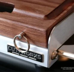 Cuttworxs Notenhouten Snijplank XL Met Sap Geul En Geïntegreerde Opvangbak -Keuken Grill Verkoopwinkel cuttworxs notenhouten snijplank xl met sap geul en 2