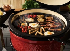 Kamado Joe Halfrond Gietijzeren Grillplaat -Keuken Grill Verkoopwinkel kamado joe halfrond gietijzeren grillplaat 2