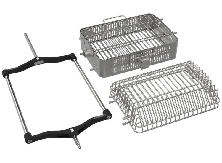 Kamado Joe JoeTisserie Basket Set Spit Mand 4 Kamado Joe JoeTisserie Basket Set Spit Mand - Image 2