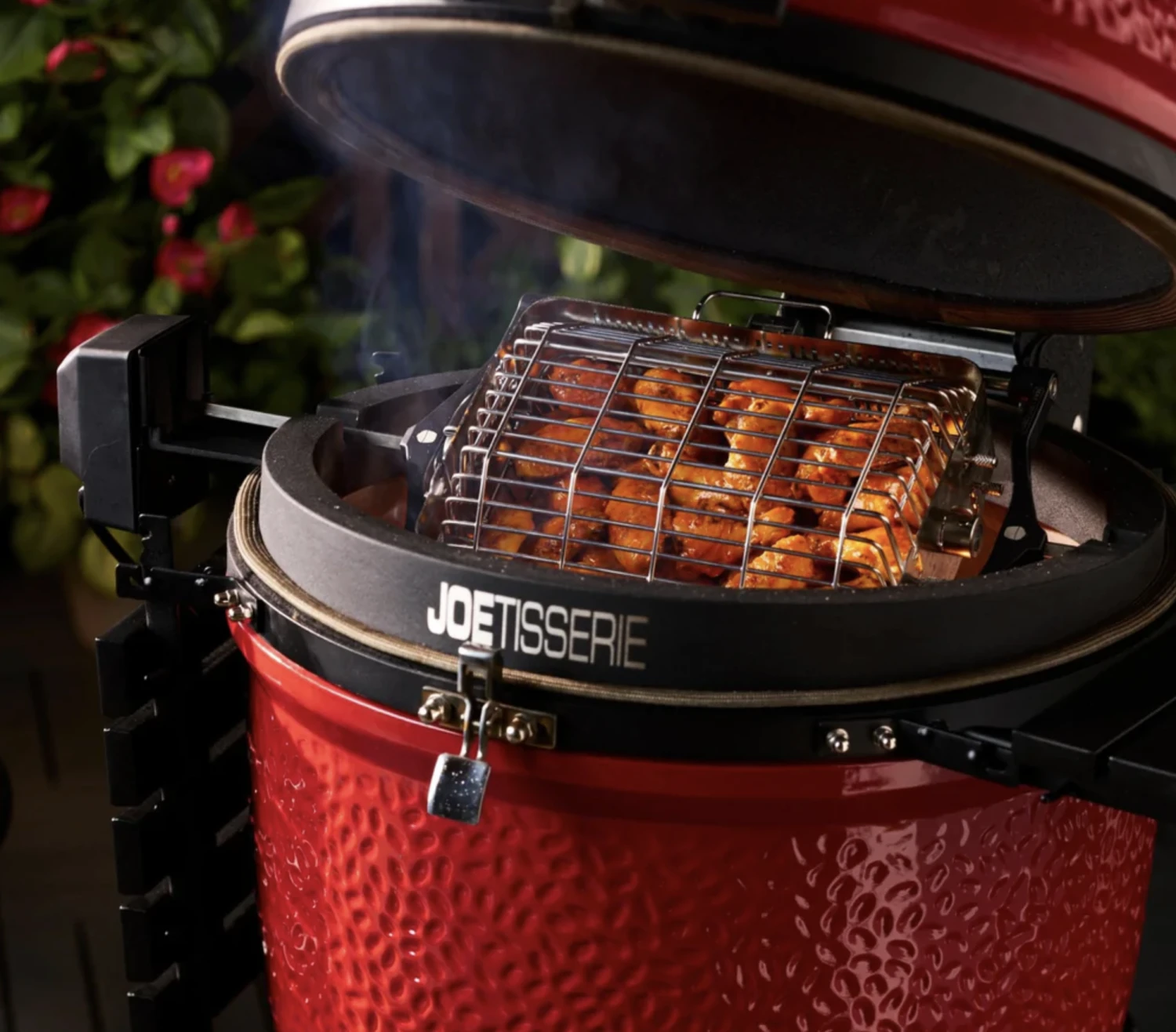 Kamado Joe JoeTisserie Basket Set Spit Mand 7 Kamado Joe JoeTisserie Basket Set Spit Mand - Image 5