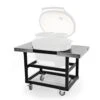 Primo Metal Cart Met RVS Zijtafels -Keuken Grill Verkoopwinkel primo metal cart met rvs zijtafels