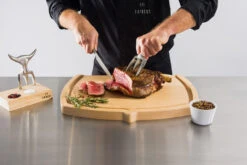 Tridens Brushed Fork & Goyon-Chazeau Cutting Set -Keuken Grill Verkoopwinkel tridens brushed fork goyon chazeau cutting set 2