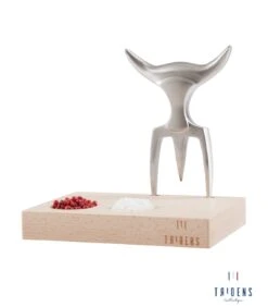 Tridens Raw Brushed Fork In Beechwood Base -Keuken Grill Verkoopwinkel tridens raw brushed fork in beechwood base 2
